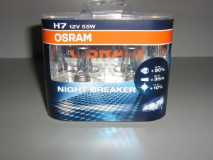 COPPIA LAMPADE H7 NIGHT BREAKER OSRAM